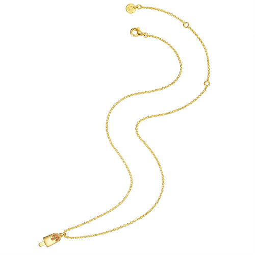 Kette Mädchen gold Eis Zirkonia