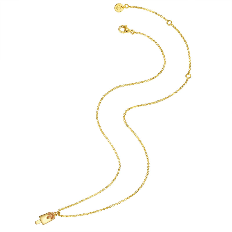 Kette Mädchen gold Eis Zirkonia