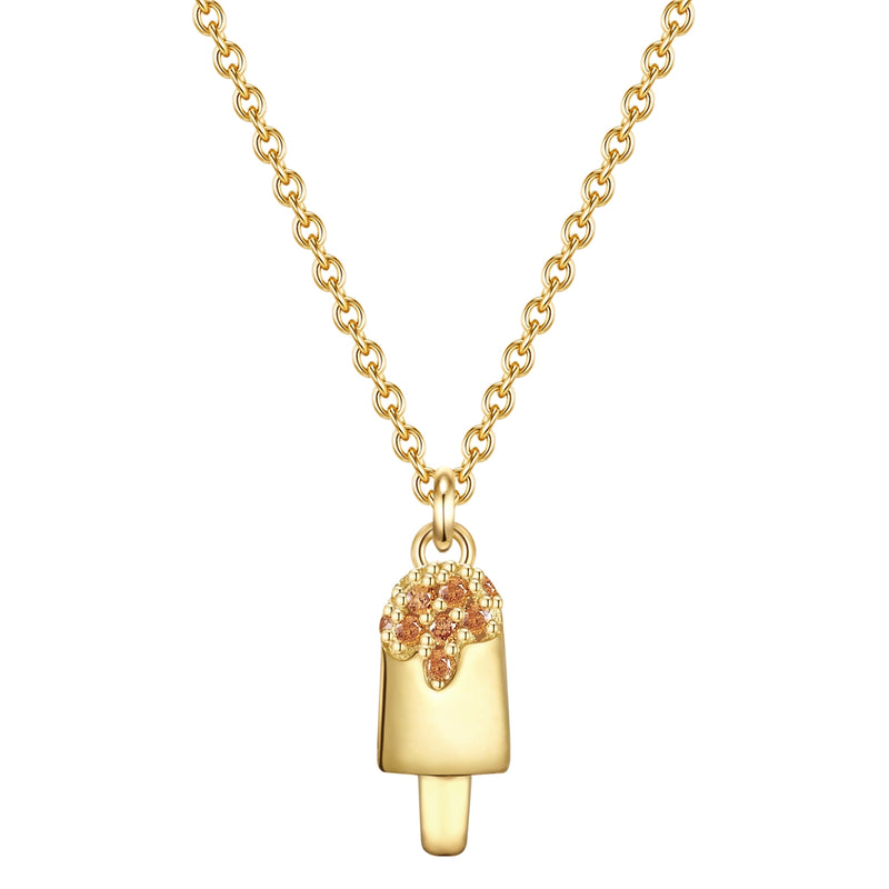 Kette Mädchen gold Eis Zirkonia