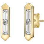 Ohrstecker gold Zirkonia Baguette