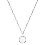Kette mit rundem Anhänger in silber