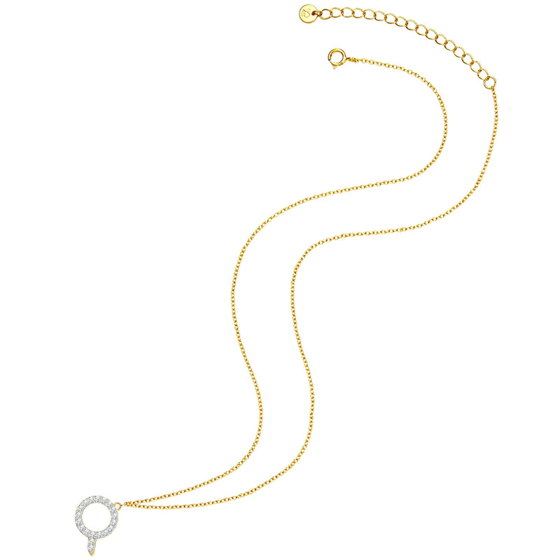 Kette mit Buchstaben Q